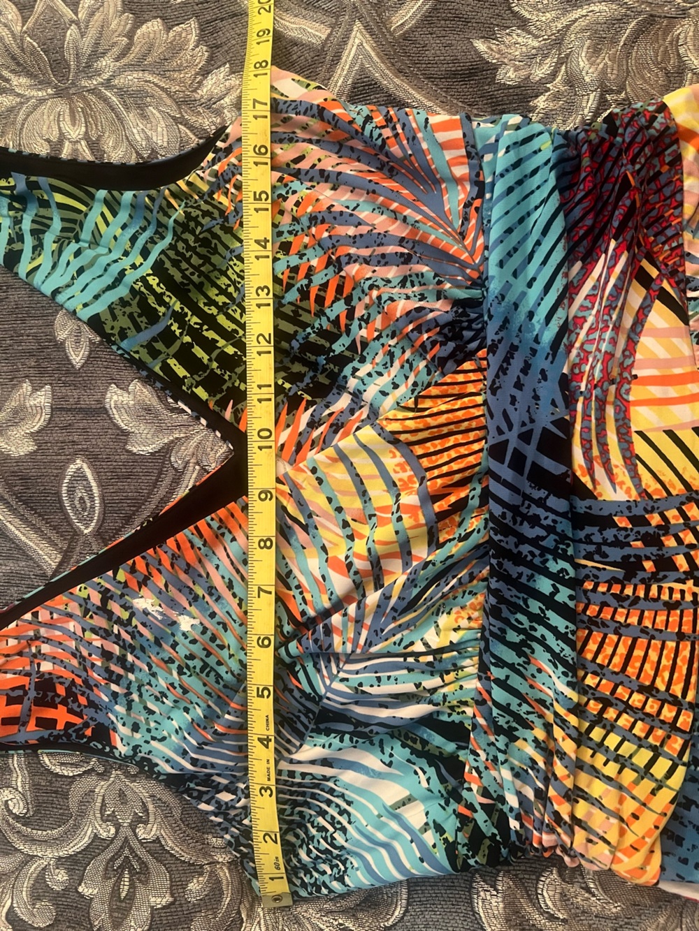 Pappagallo Multicolor Tropical Leaf Print Maxi Dress - Picture 6 of 7